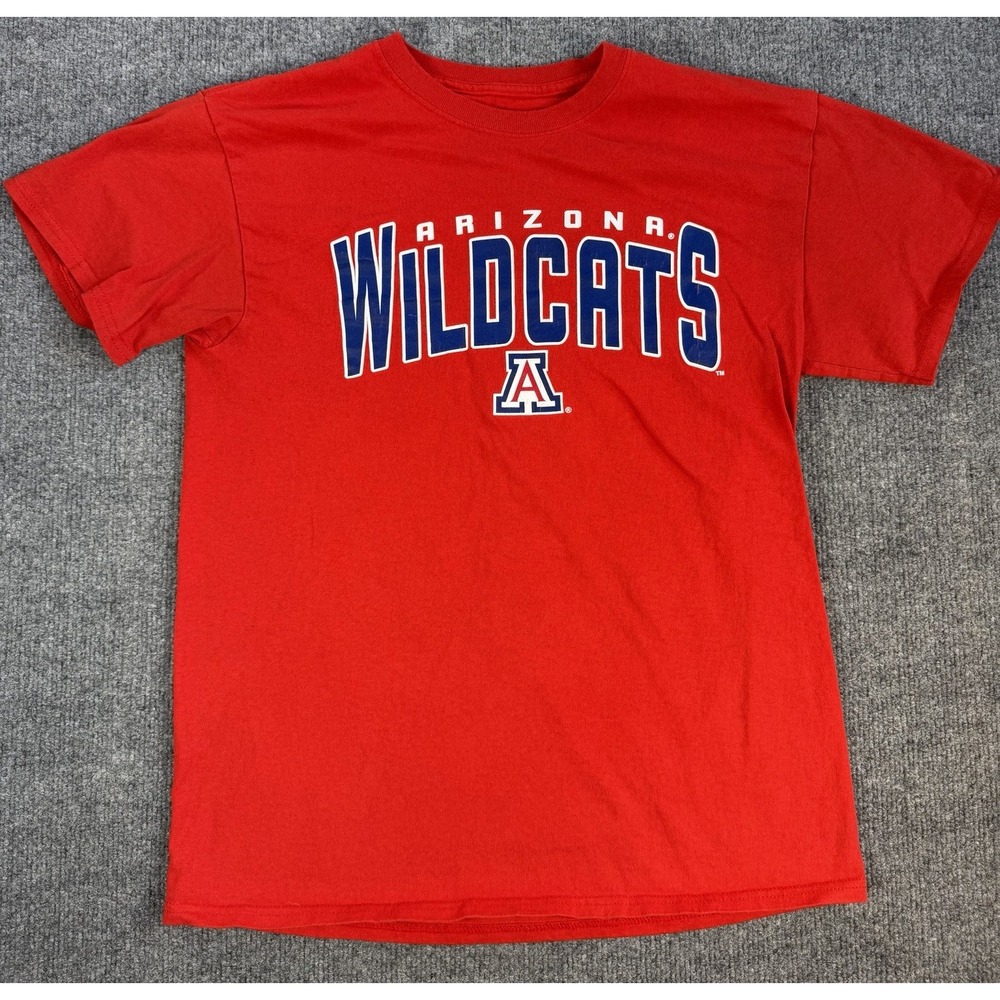 Arizona Wildcats NCAA Red T Shirt Men's Medium M College Logo Graphic Cotton